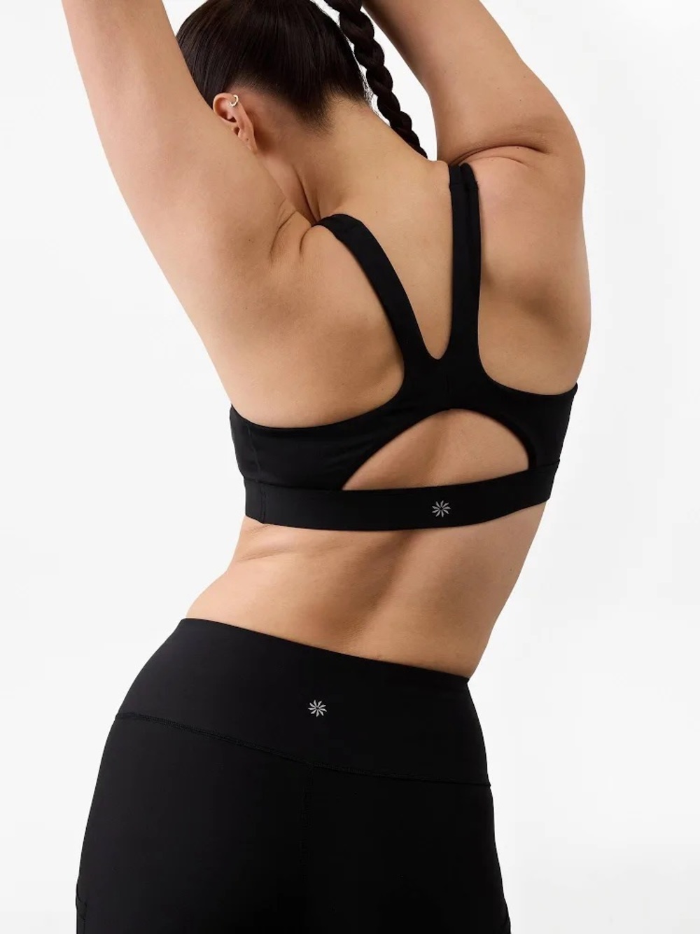 NWT $49 Athleta Interval Bra Black